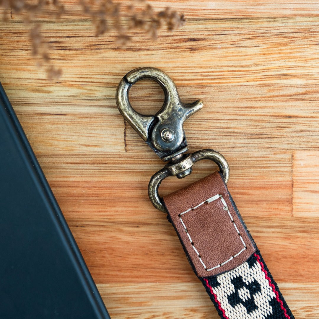 Wrist Lanyard (Black/Tan)Gaucholife