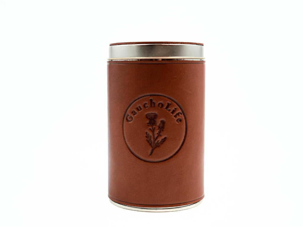 Tan Yerba Mate Container and AzucareraYerba Mate ContainerGaucholife