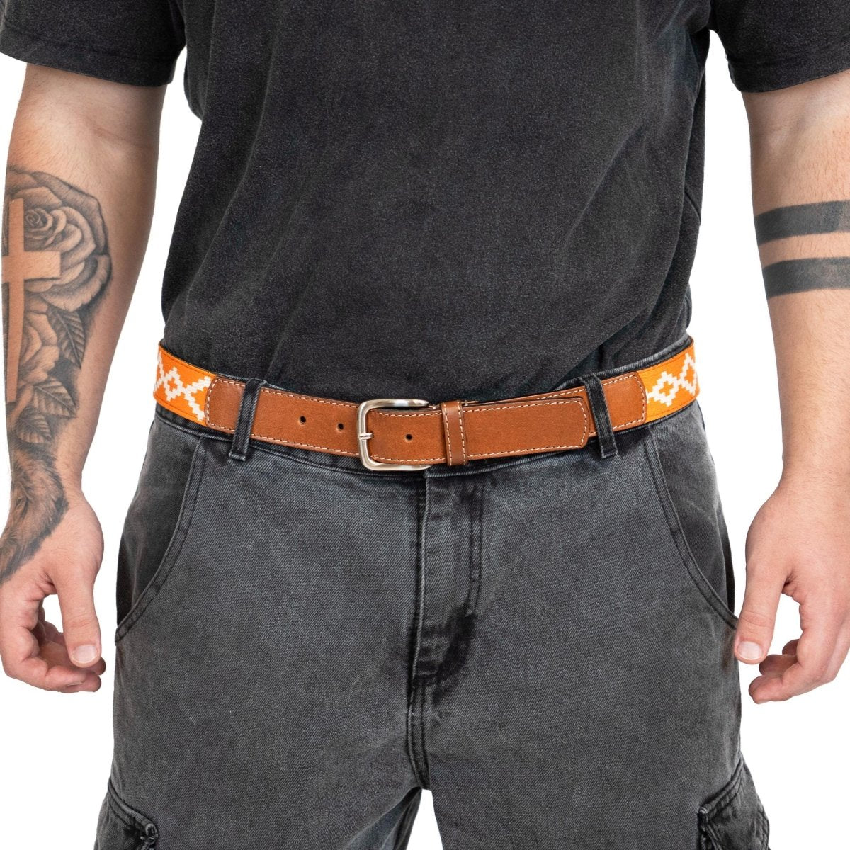 Guarda Pampas Woven Belt (Orange)30 inchesGaucholife
