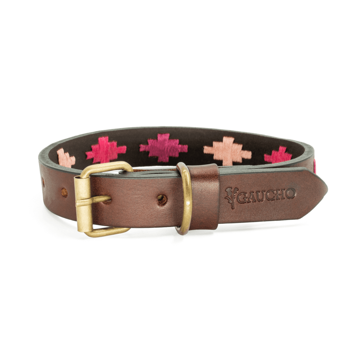 Embroidered Leather Dog Collar (Pinos)XSGaucholife