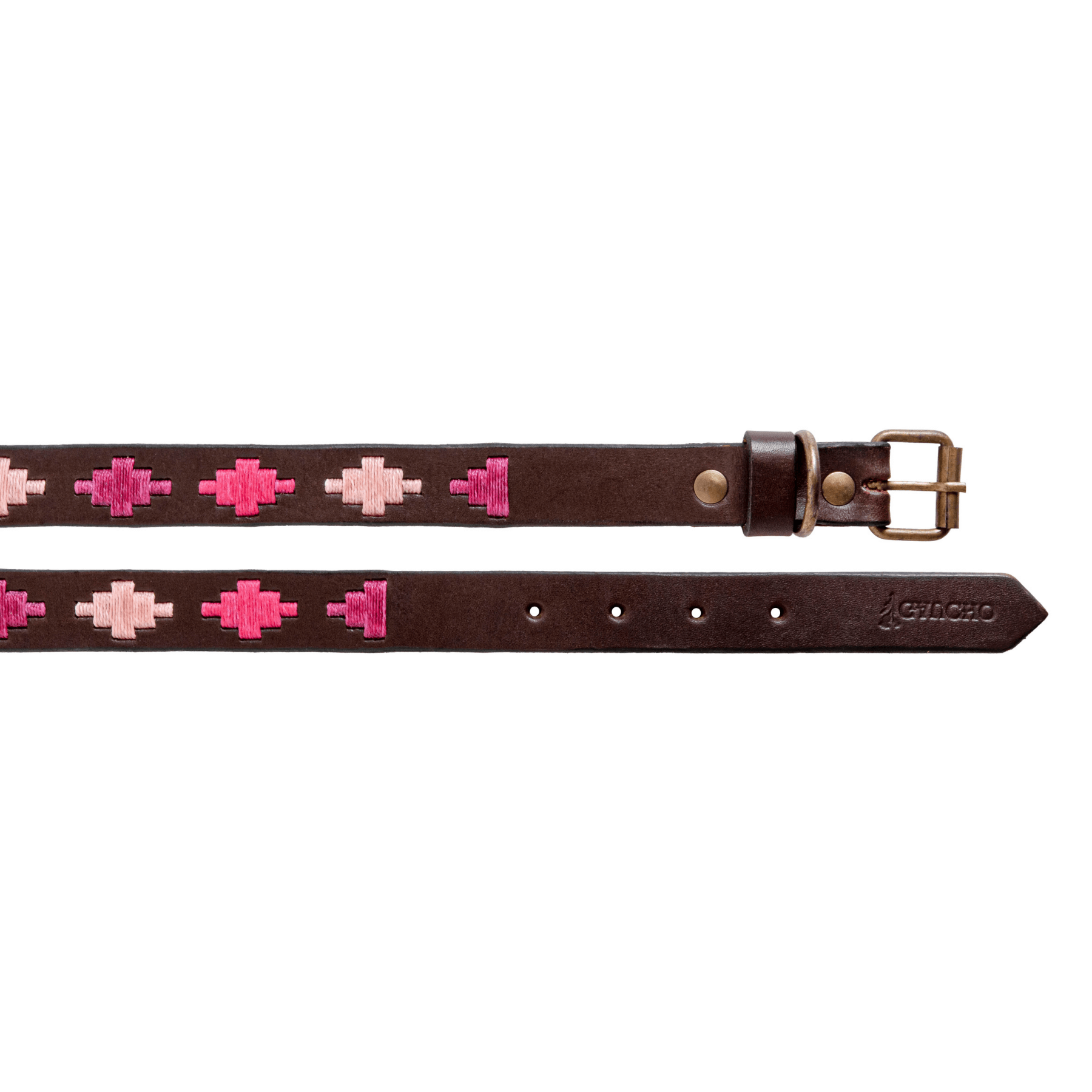 Embroidered Leather Dog Collar (Pinos)