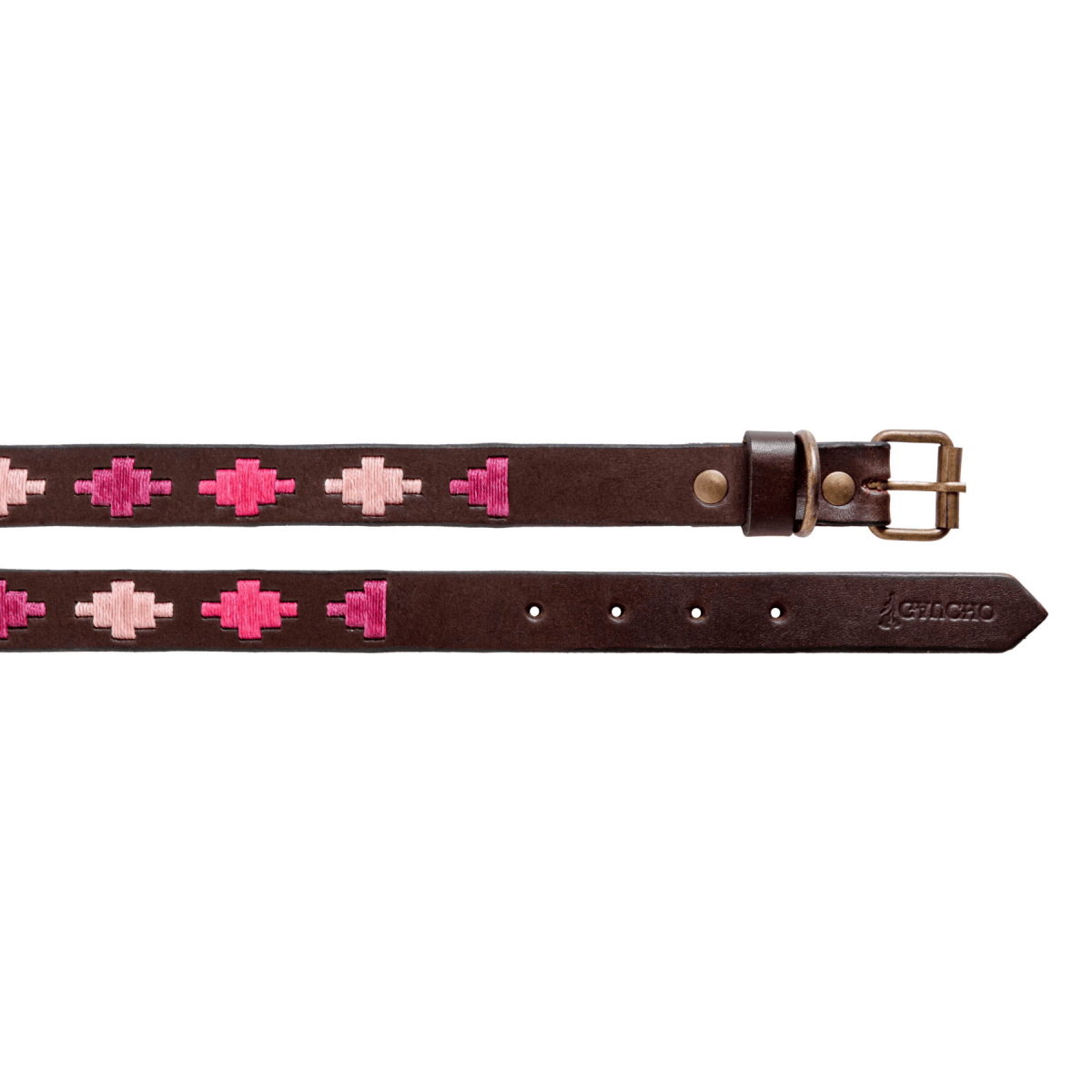 Embroidered Leather Dog Collar (Pinos)XSGaucholife