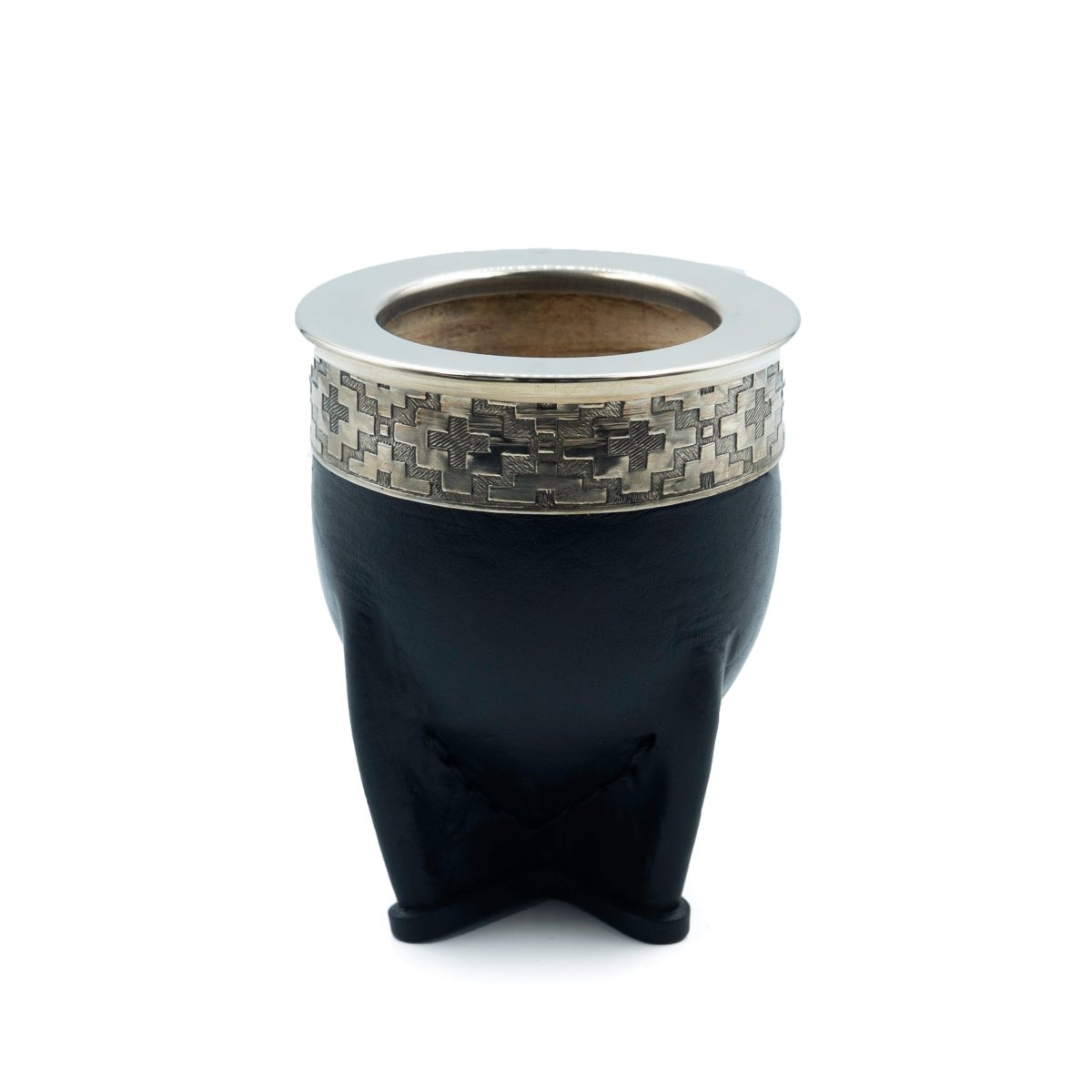 Imperial Mate Gourd with Guarda Pampa Detail BlackGaucholife