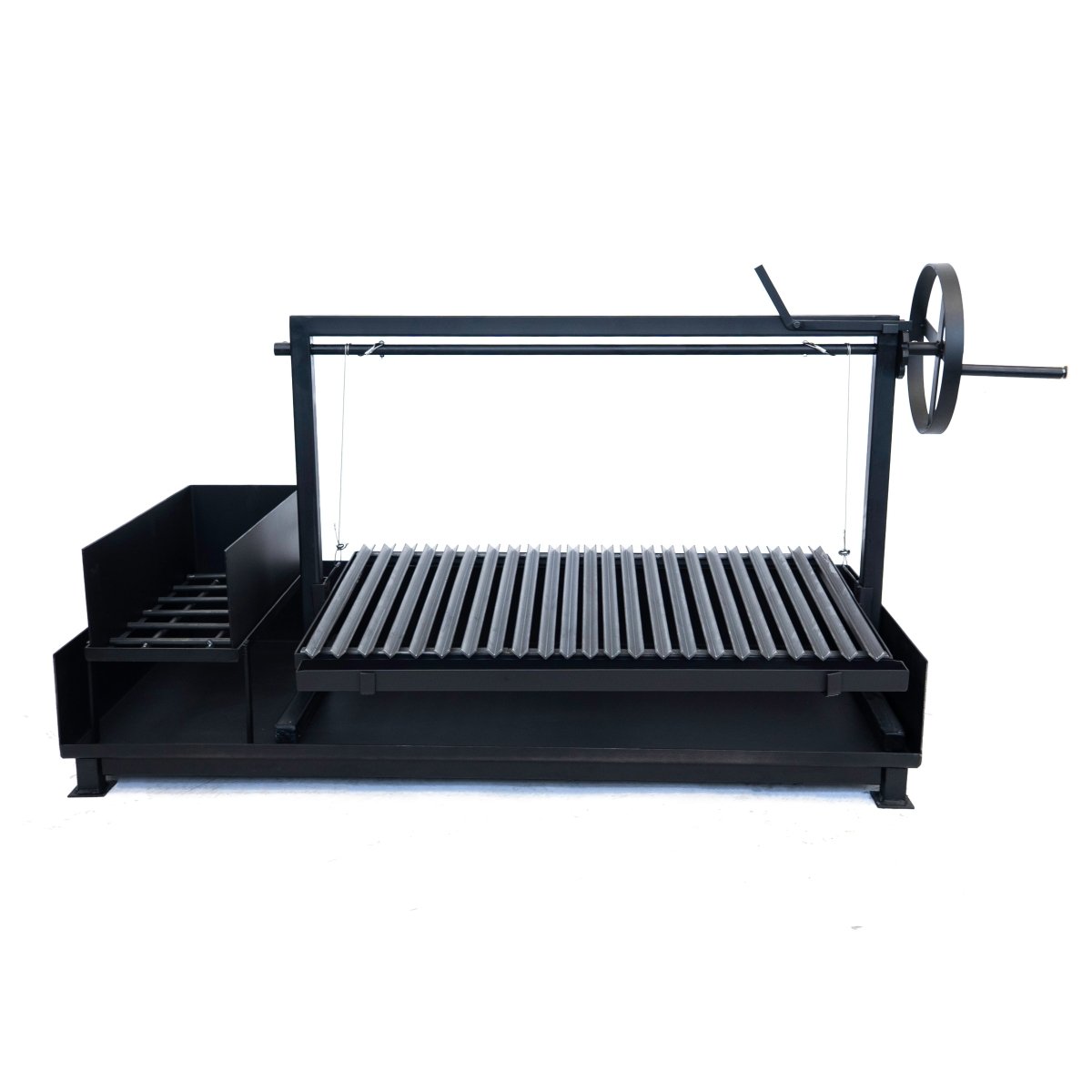 Argentine Iron Medium Santa Maria grill with brasero countertopRound BarsGaucholife