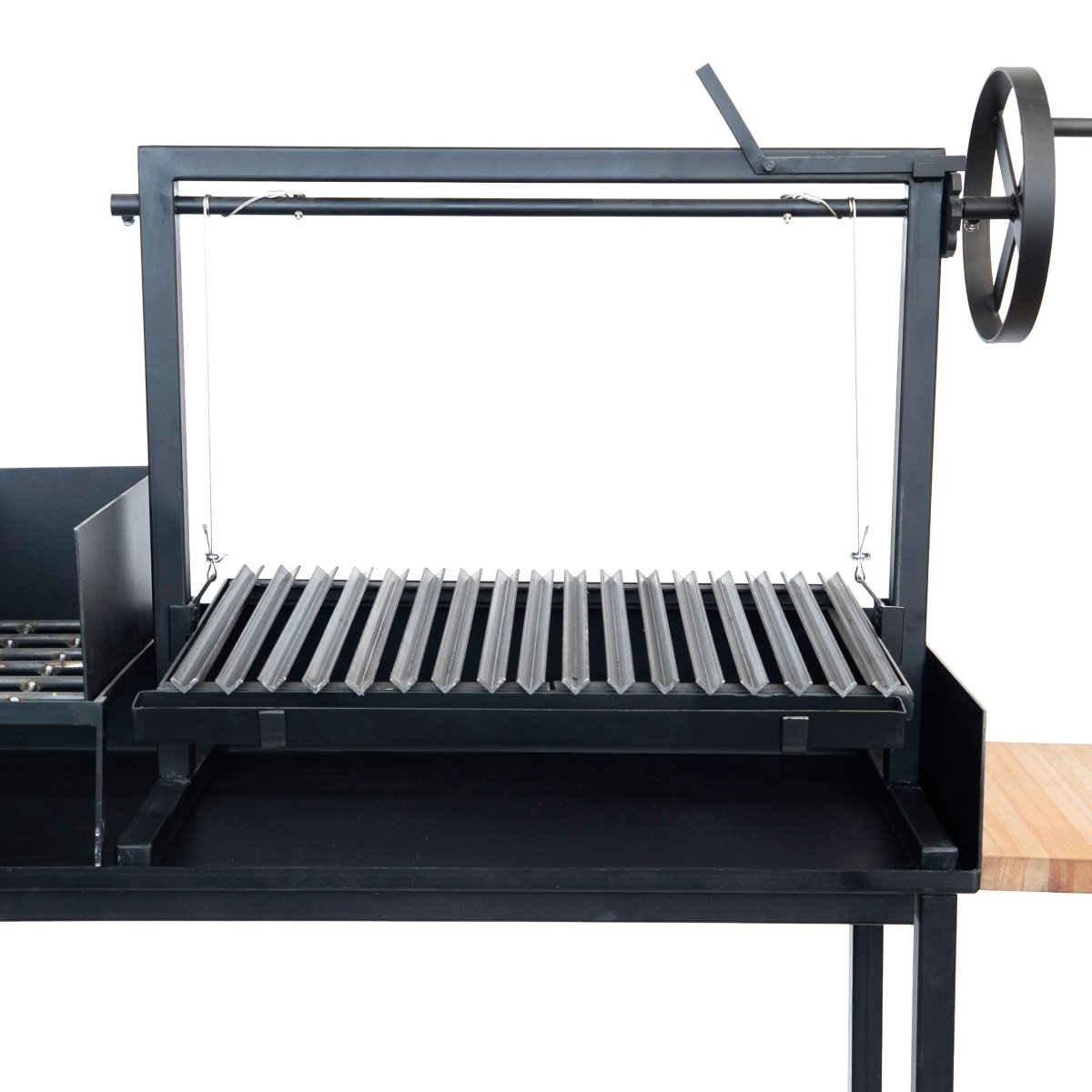 Argentine Small Iron Santa Maria grill with braseroRound BarsGaucholife