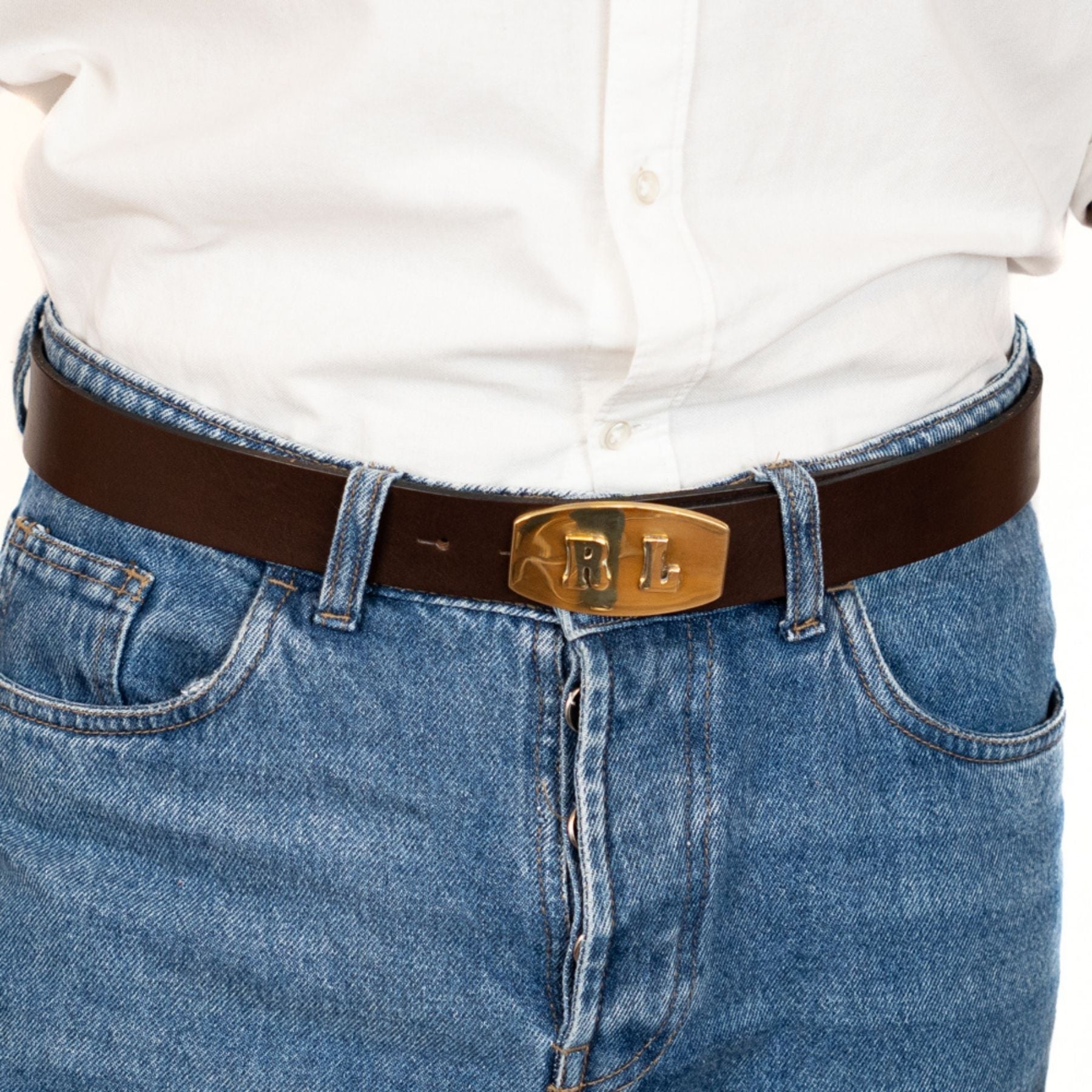 Gaucholife Belts Brown / 30 Personalized Leather Buckle Belt