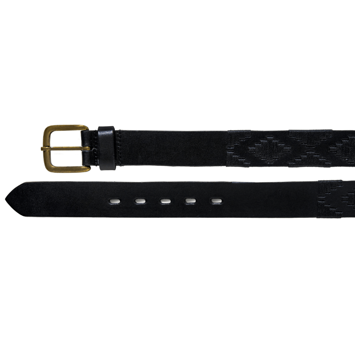 Embroidered Belt (Black/Black)30Gaucholife