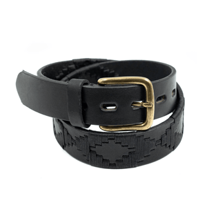 Embroidered Belt (Black/Black)