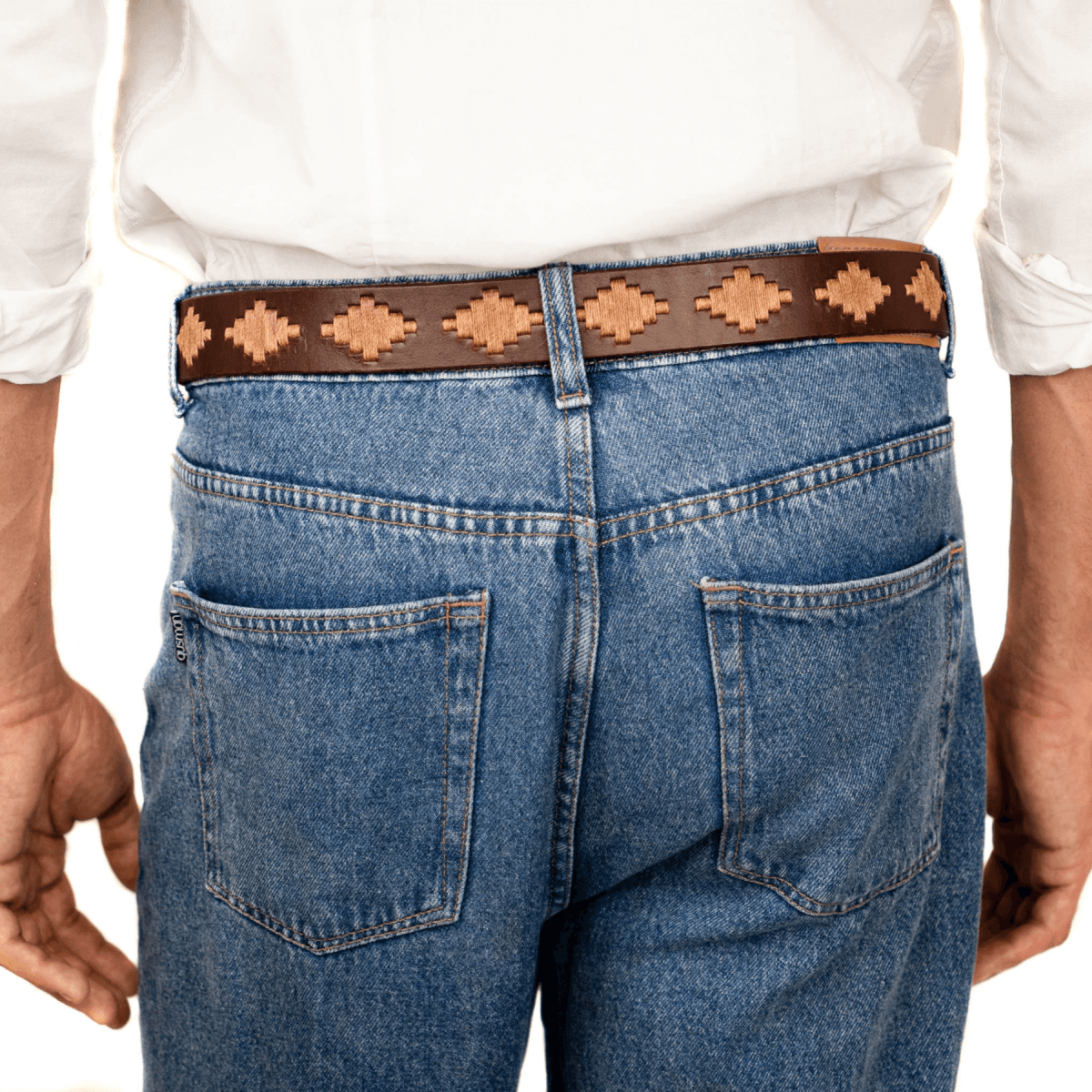 Embroidered Belt (Brown)30Gaucholife