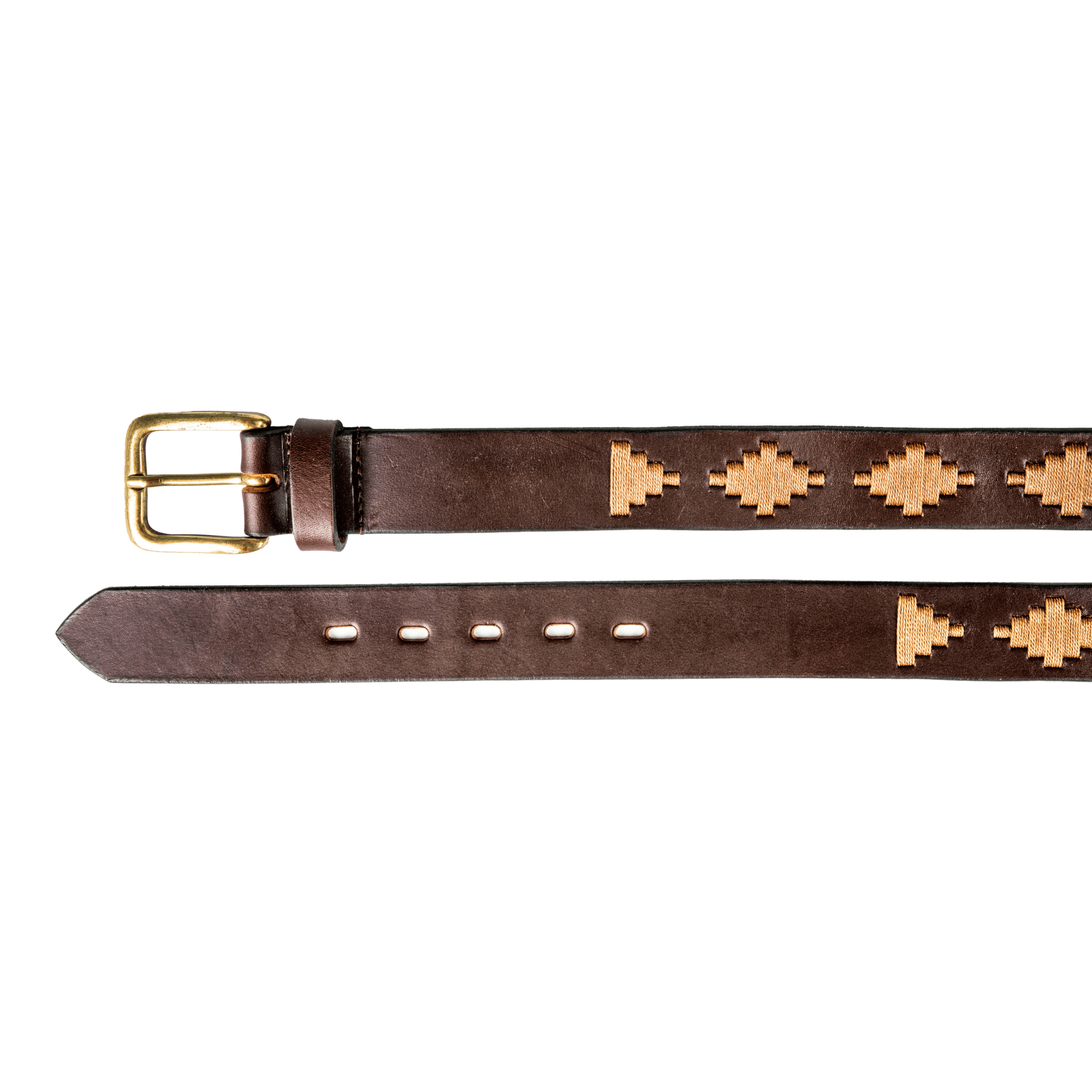 Gaucholife Belts Embroidered Belt (Brown)