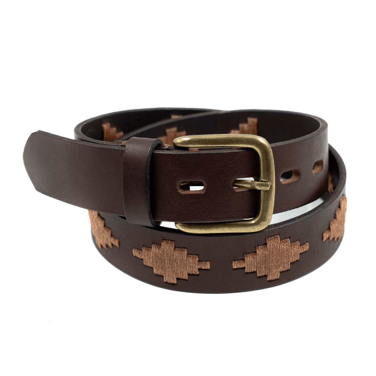 Embroidered Belt (Brown)30Gaucholife