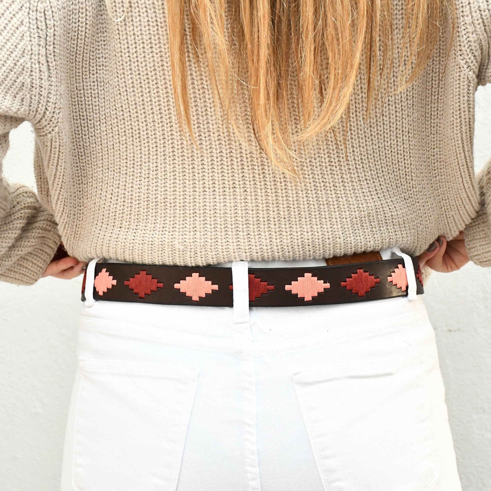 Gaucholife Belts Embroidered Belt (Pink)