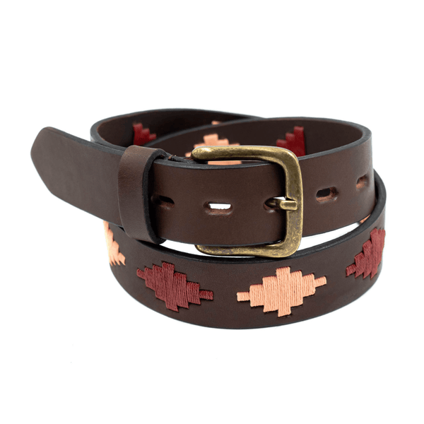 Cinturón bordado (rosa)