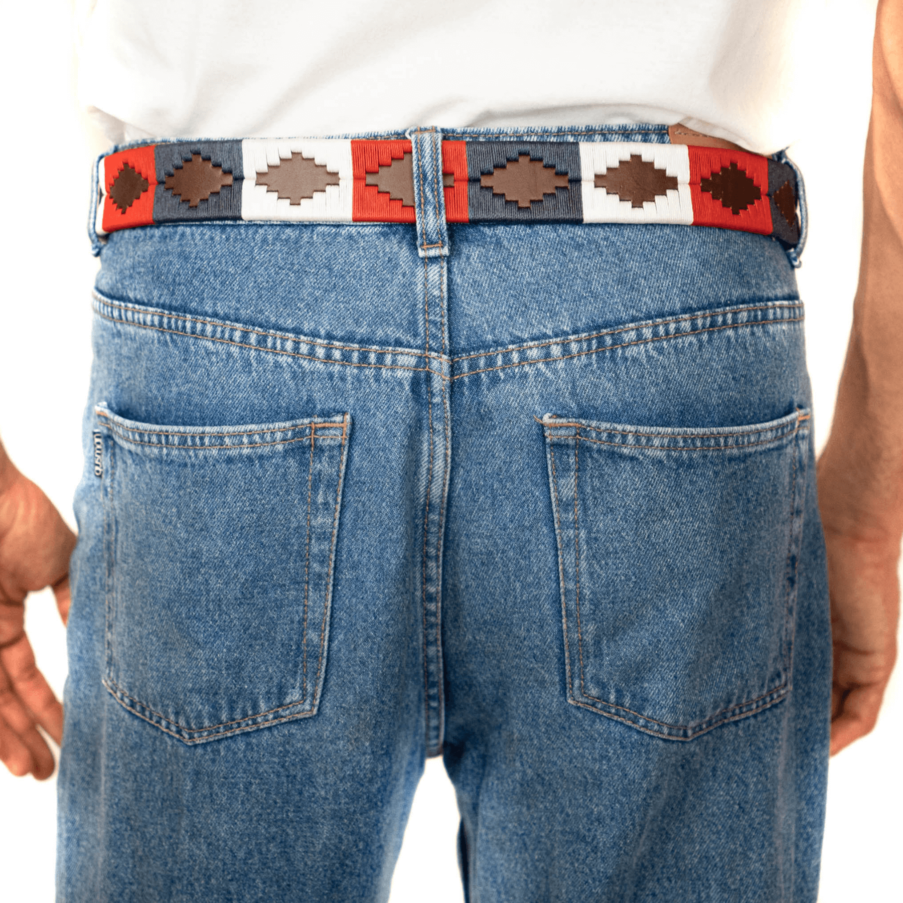 Gaucholife Belts Embroidered Belt (Red/White/Blue)