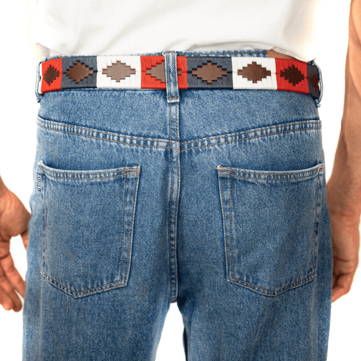 Embroidered Belt (Red/White/Blue)30 inchesGaucholife