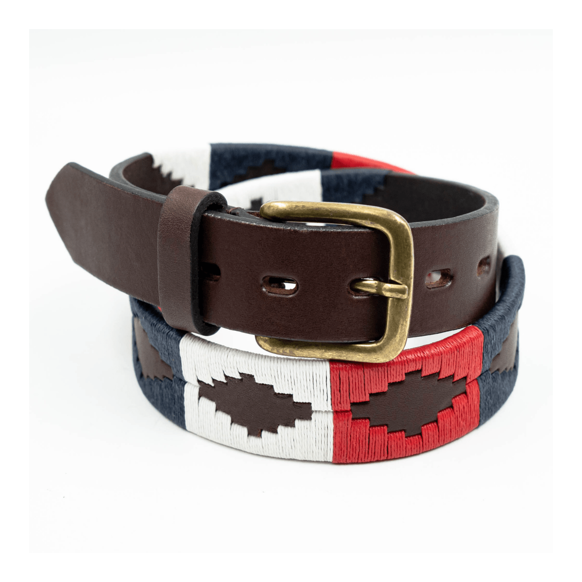 Embroidered Belt (Red/White/Blue)30 inchesGaucholife