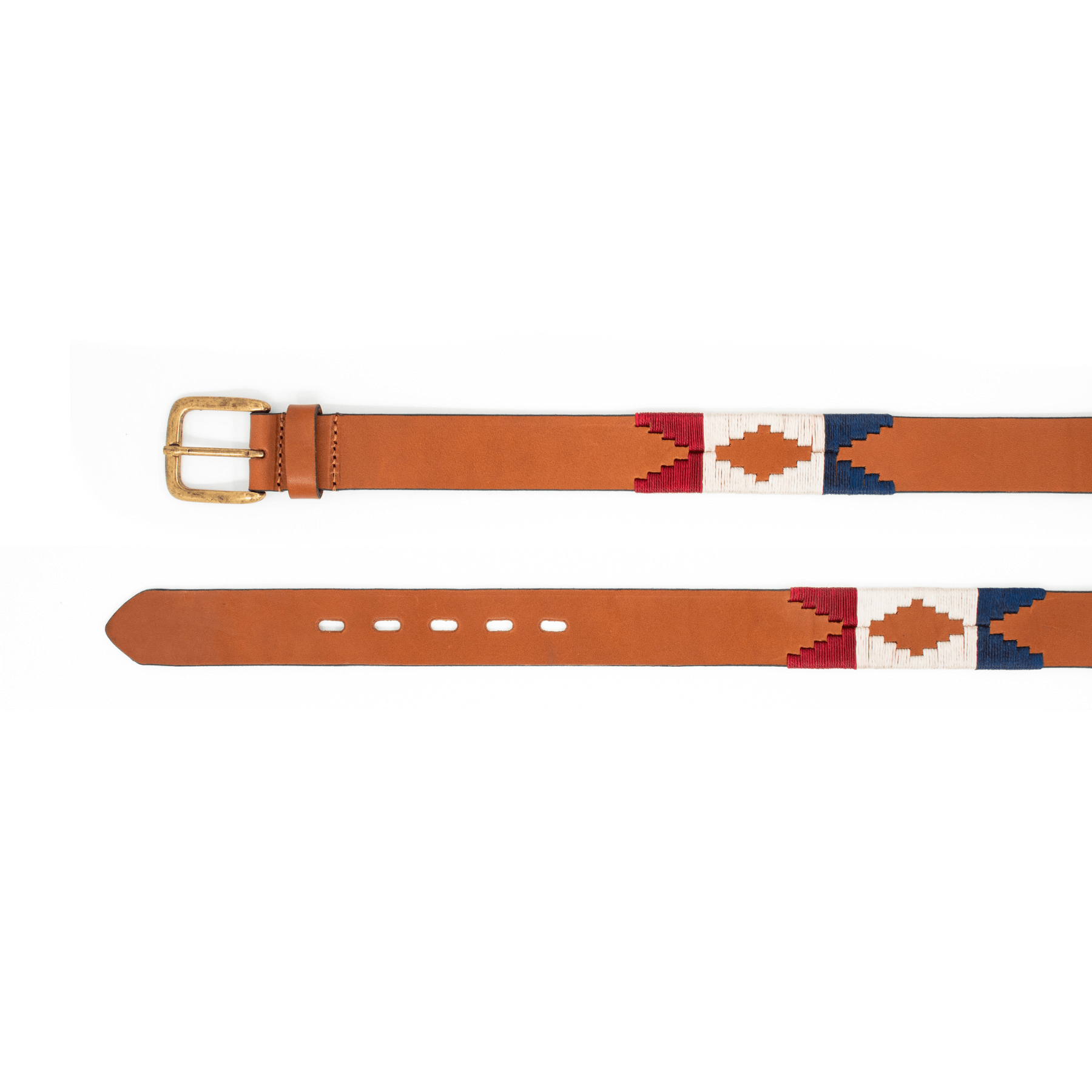 Gaucholife Belts Embroidered Belt (Tan/Multicolor)