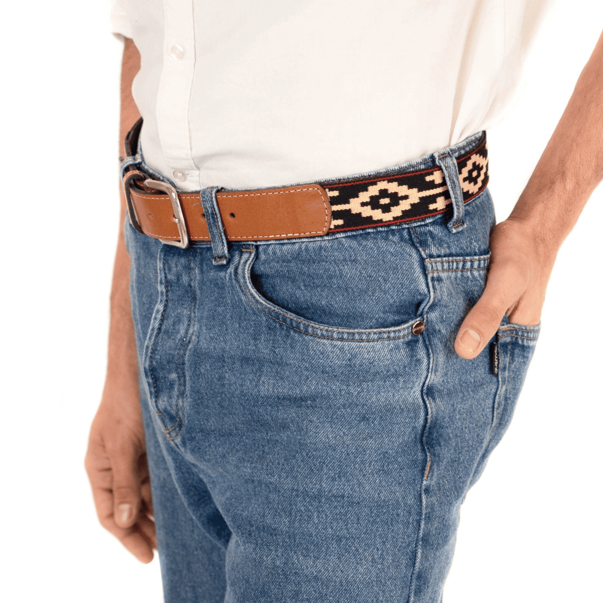 Guarda Pampas Woven Belt (Black)30Gaucholife