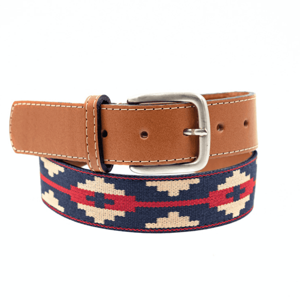 Guarda Pampas Woven Belt (Blue/Red)