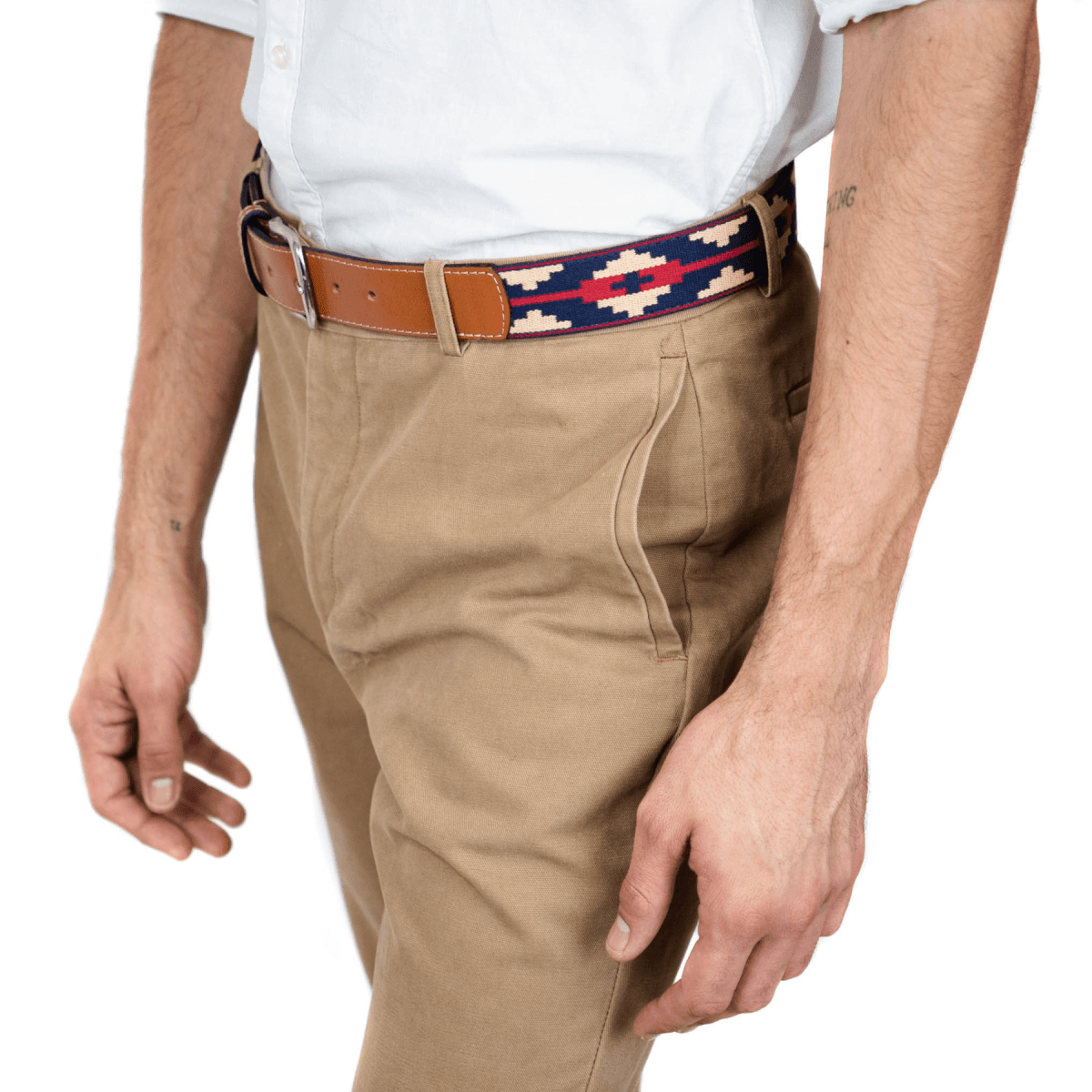 Gaucholife Belts Guarda Pampas Woven Belt (Blue/Red)