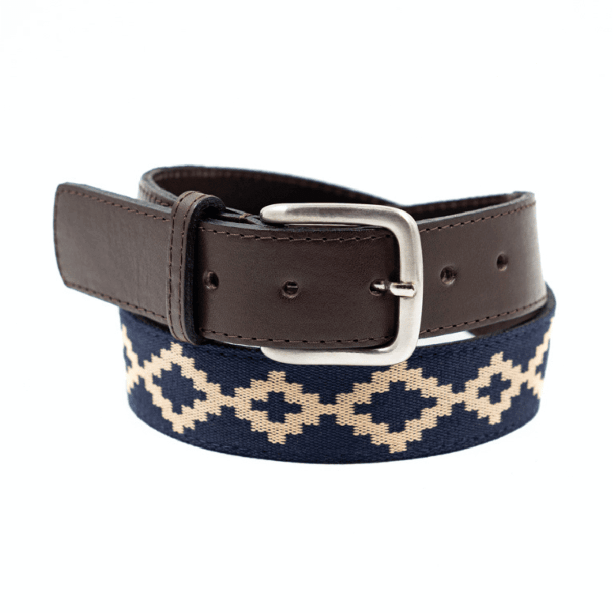 Guarda Pampas Woven Belt (Brown/Blue)30Gaucholife