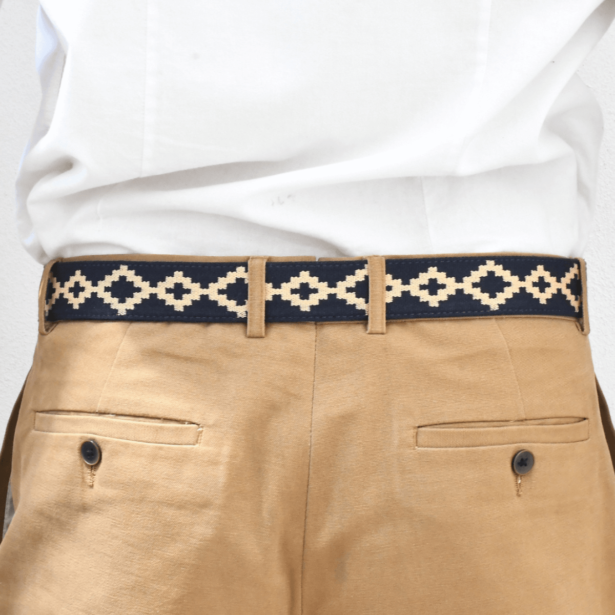 Guarda Pampas Woven Belt (Brown/Blue)30Gaucholife