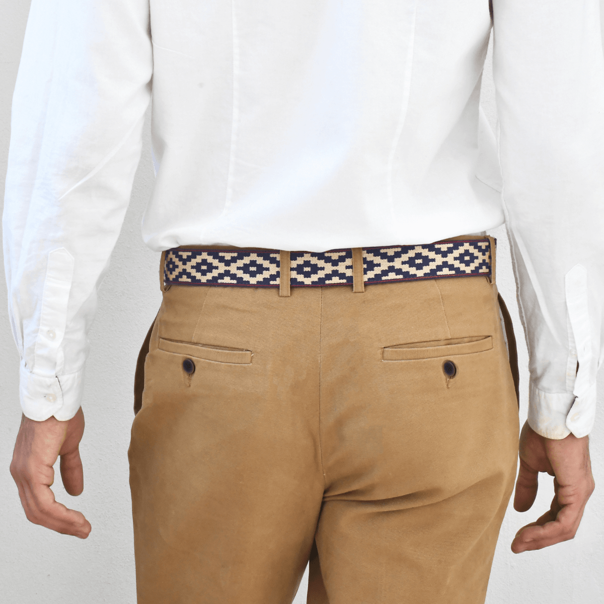 Guarda Pampas Woven Belt (Brown/Pampa Blue)30Gaucholife