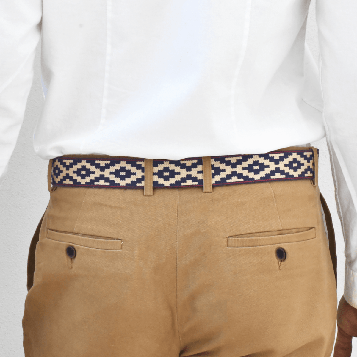 Guarda Pampas Woven Belt (Brown/Pampa Blue)30Gaucholife