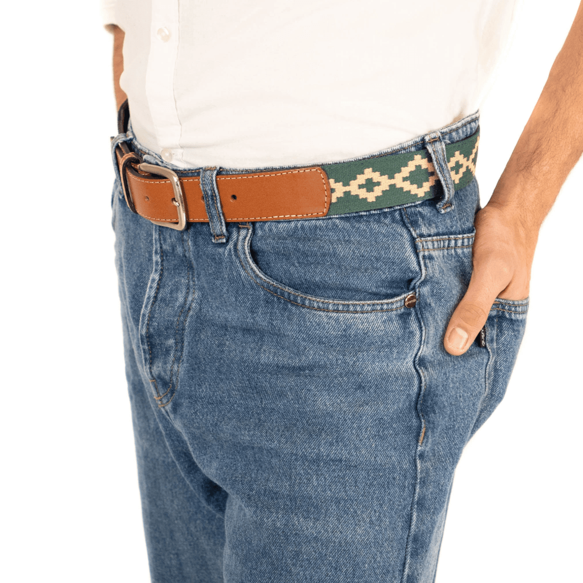 Guarda Pampas Woven Belt (Green)30Gaucholife