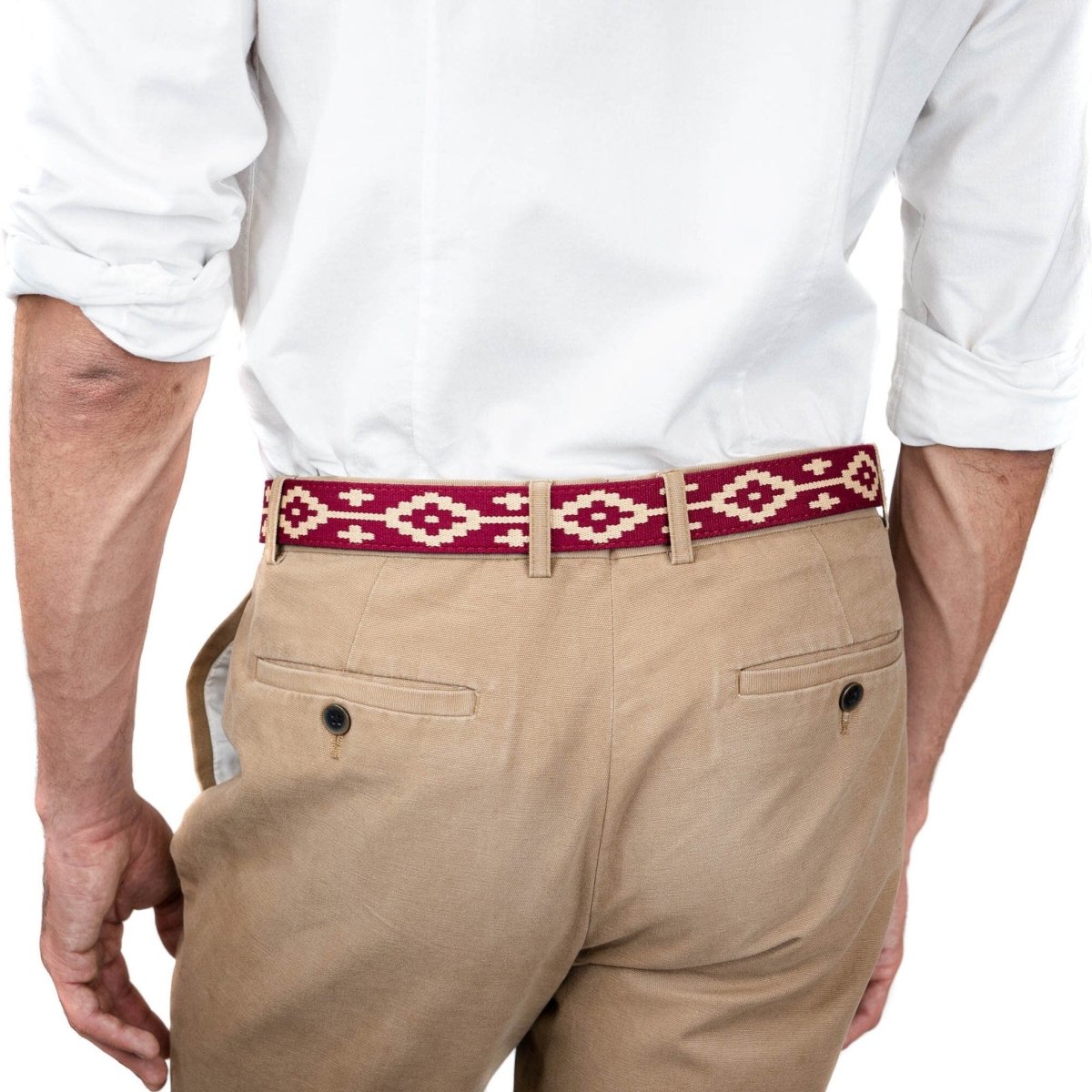 Guarda Pampas Woven Polo Belt (Bordeaux)30Gaucholife