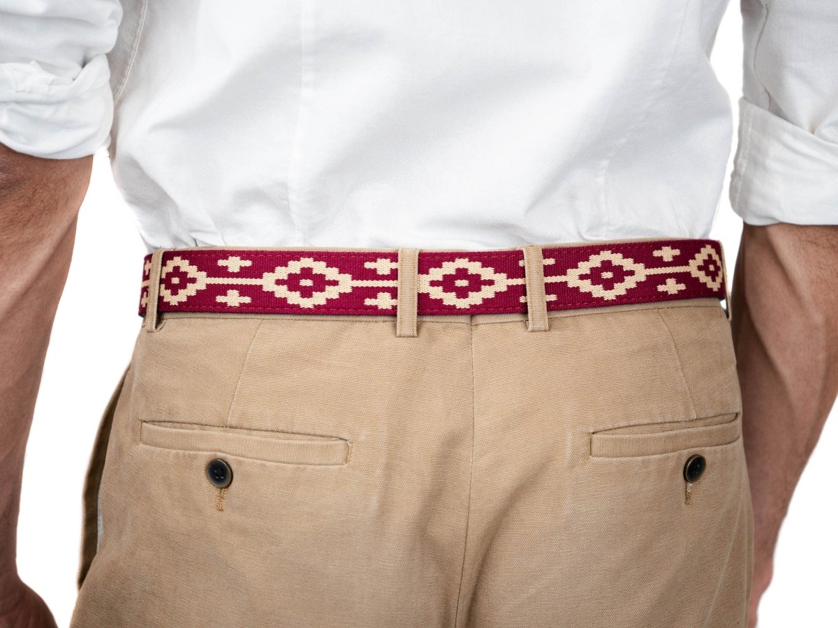 Guarda Pampas Woven Polo Belt (Bordeaux)30Gaucholife