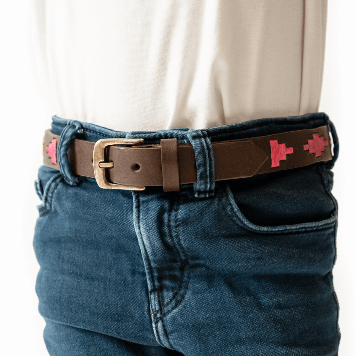 Kids Embroidered Belt (Pink)XSGaucholife