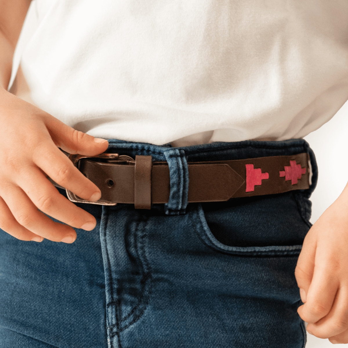 Kids Embroidered Belt (Pink)XSGaucholife