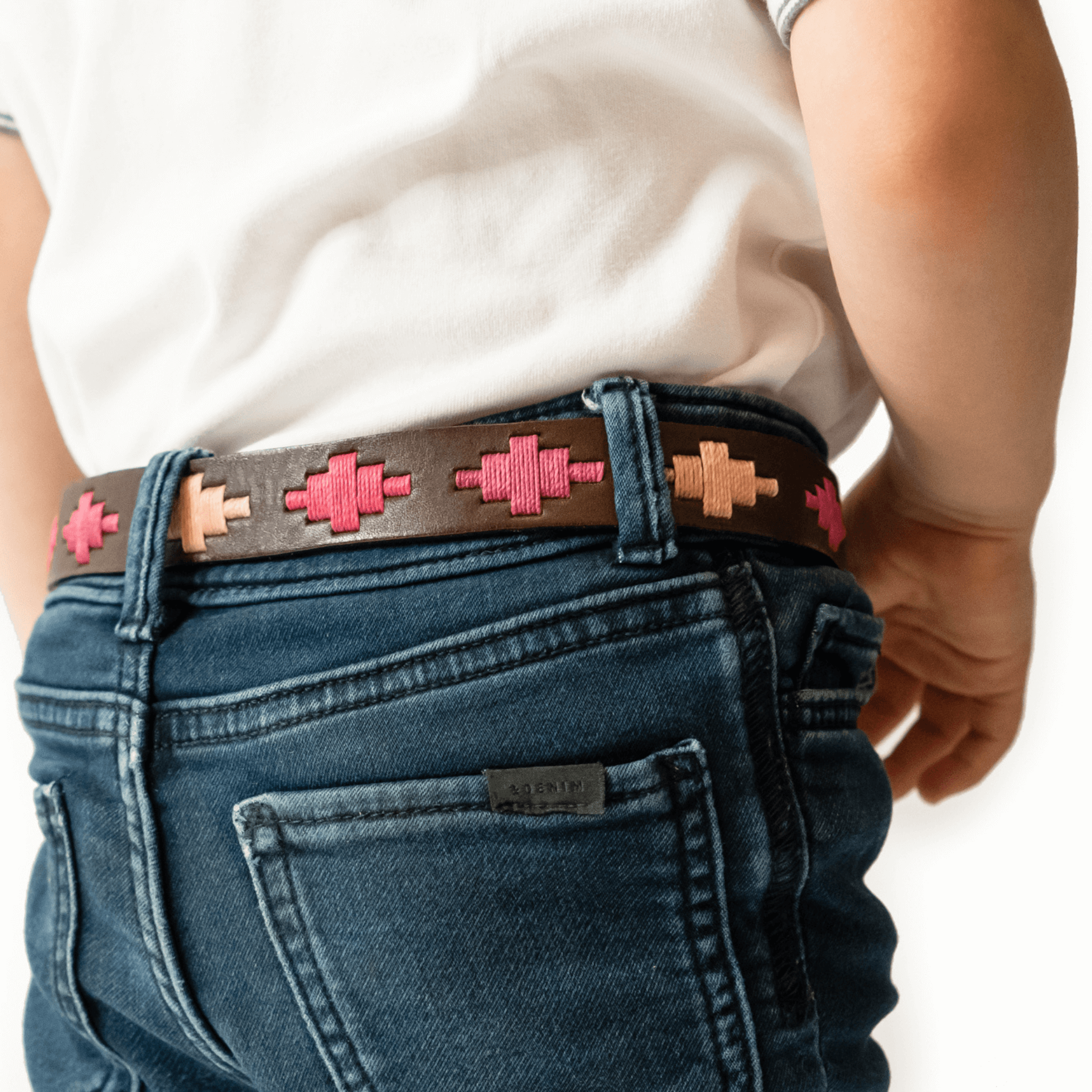 Gaucholife Belts Kids Embroidered Belt (Pink)
