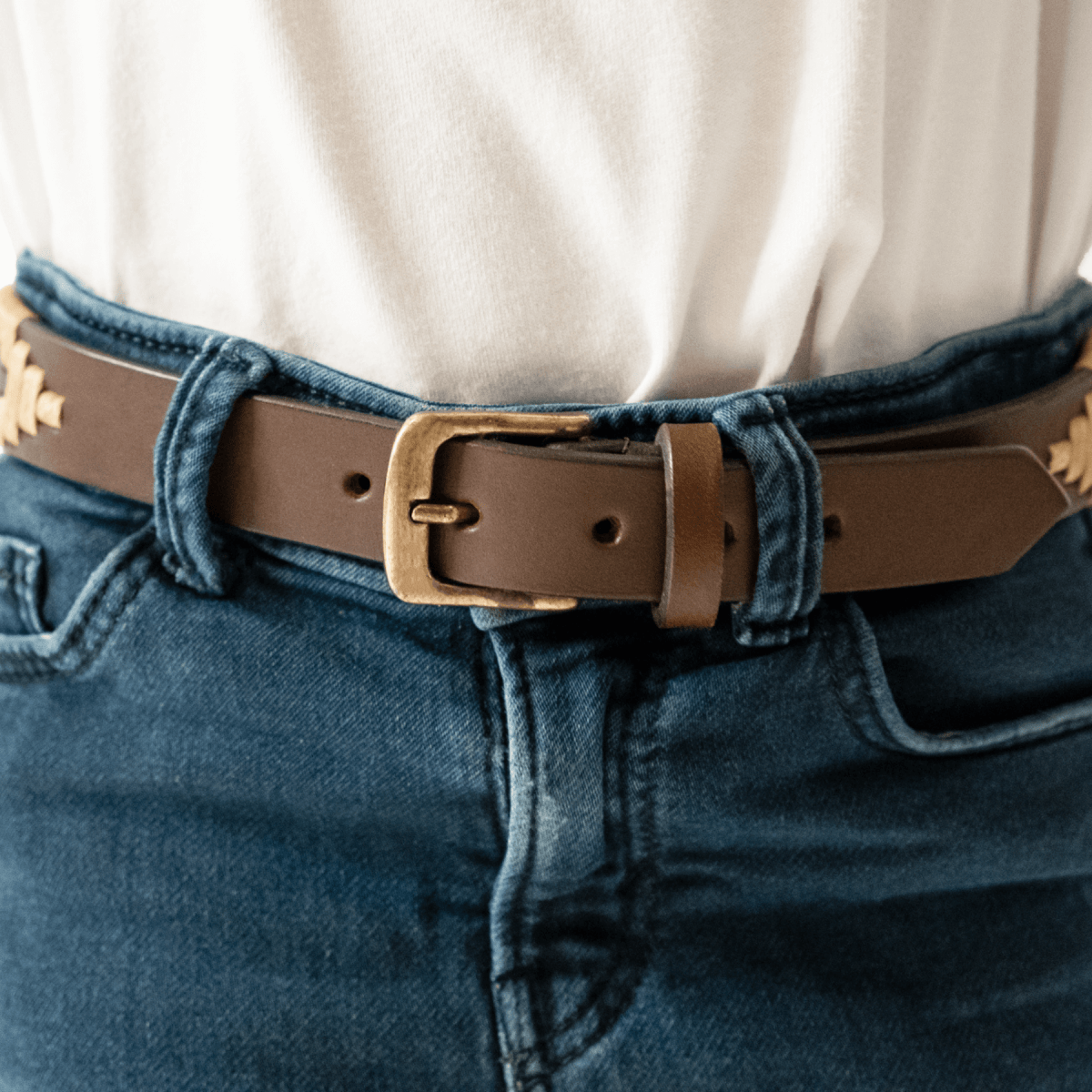 Kids Embroidered Belt (Tan Diamond)XSGaucholife