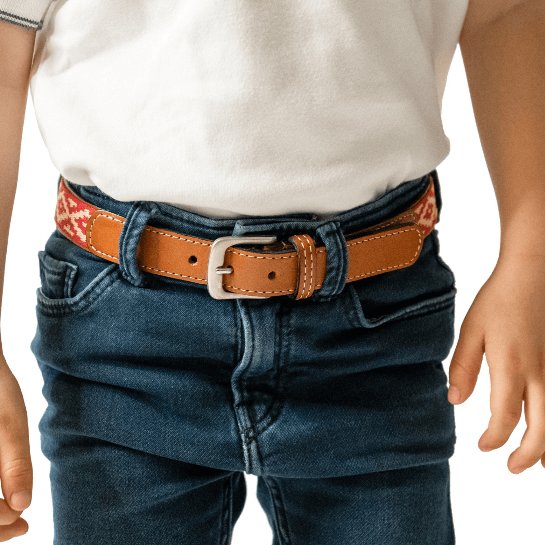 Gaucholife Belts Kids Guarda Pampas Woven Polo Belt (Red)