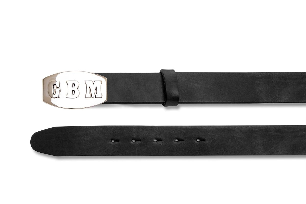 Personalized Leather Buckle BeltBlackGaucholife