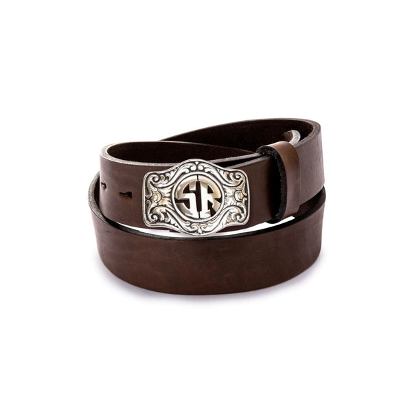 Personalized Leather Buckle Belt