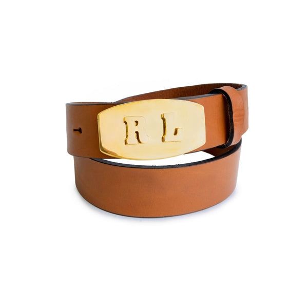 Personalized Leather Buckle Belt