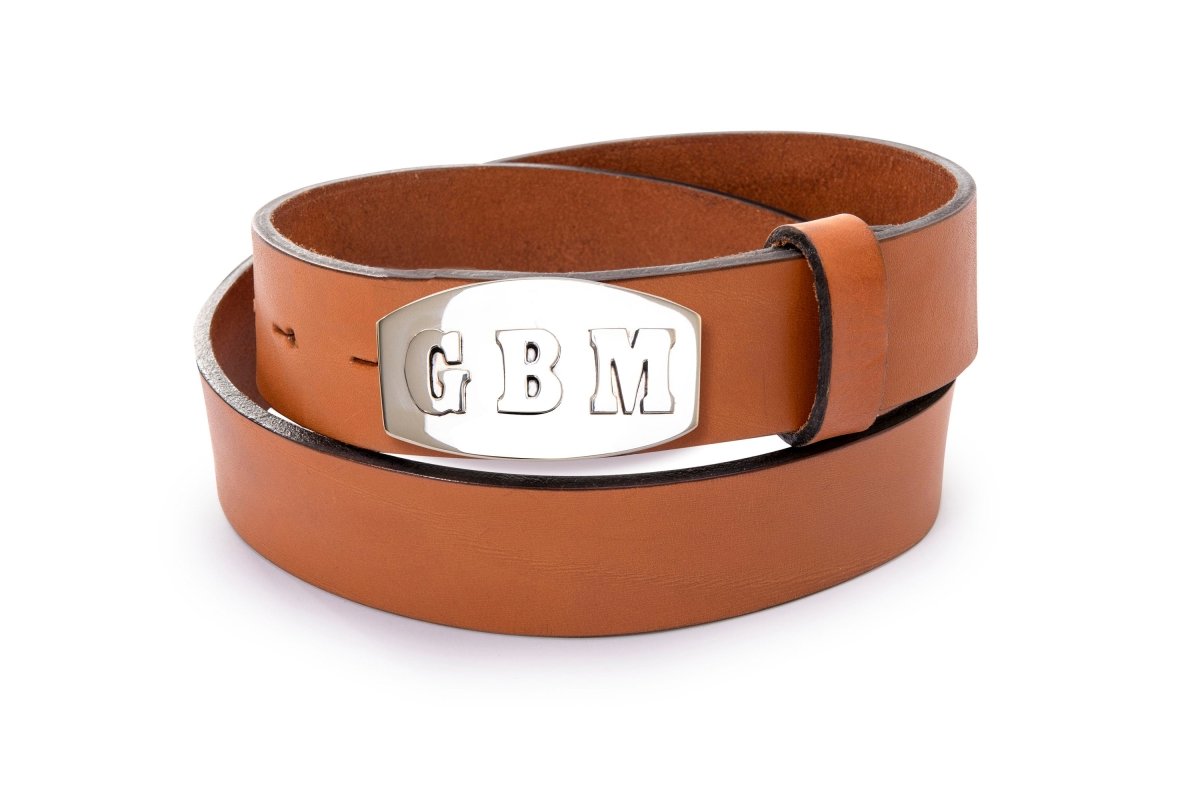 Personalized Leather Buckle BeltTanGaucholife