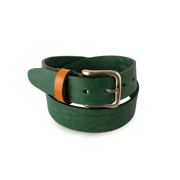 Full Grain Leather Belt (Green)
