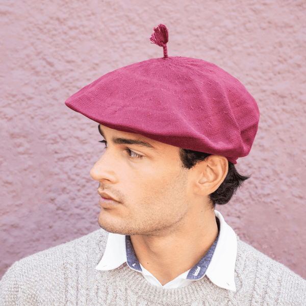 Bordeaux Cotton Thread Beret