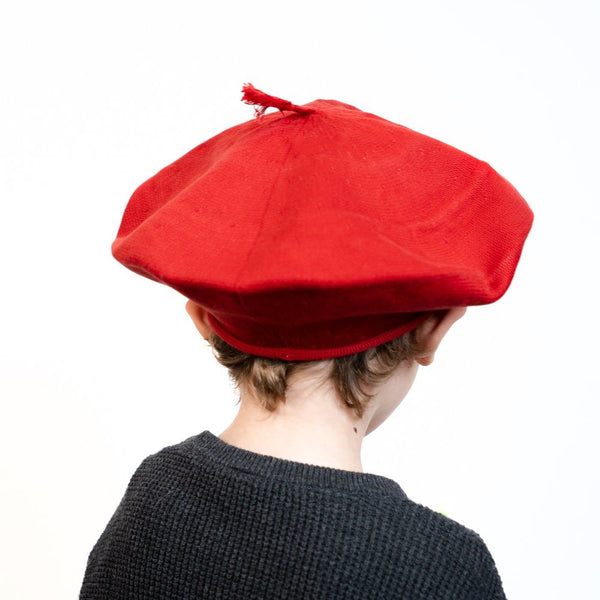 Red Unisex Kids Beret