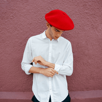 Wool Beret Red