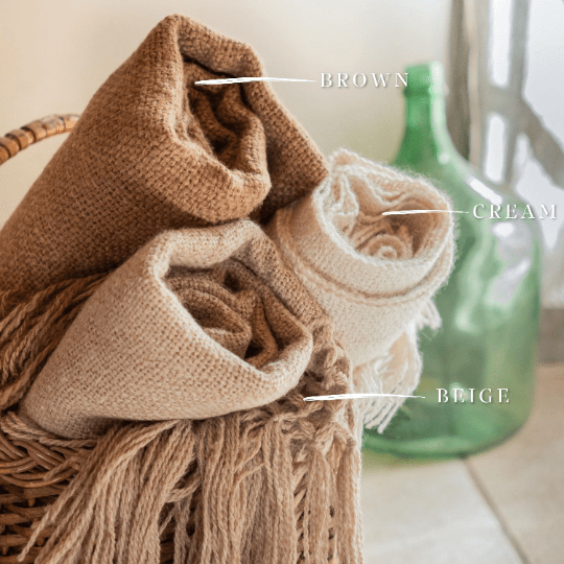 Gaucholife Blankets Beige Llama Wool Blanket