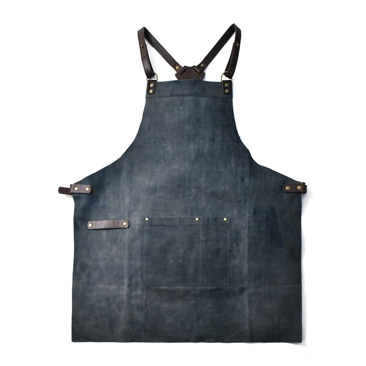 Pack of Five Personalized Leather Aprons for your BusinessBLUEGaucholife