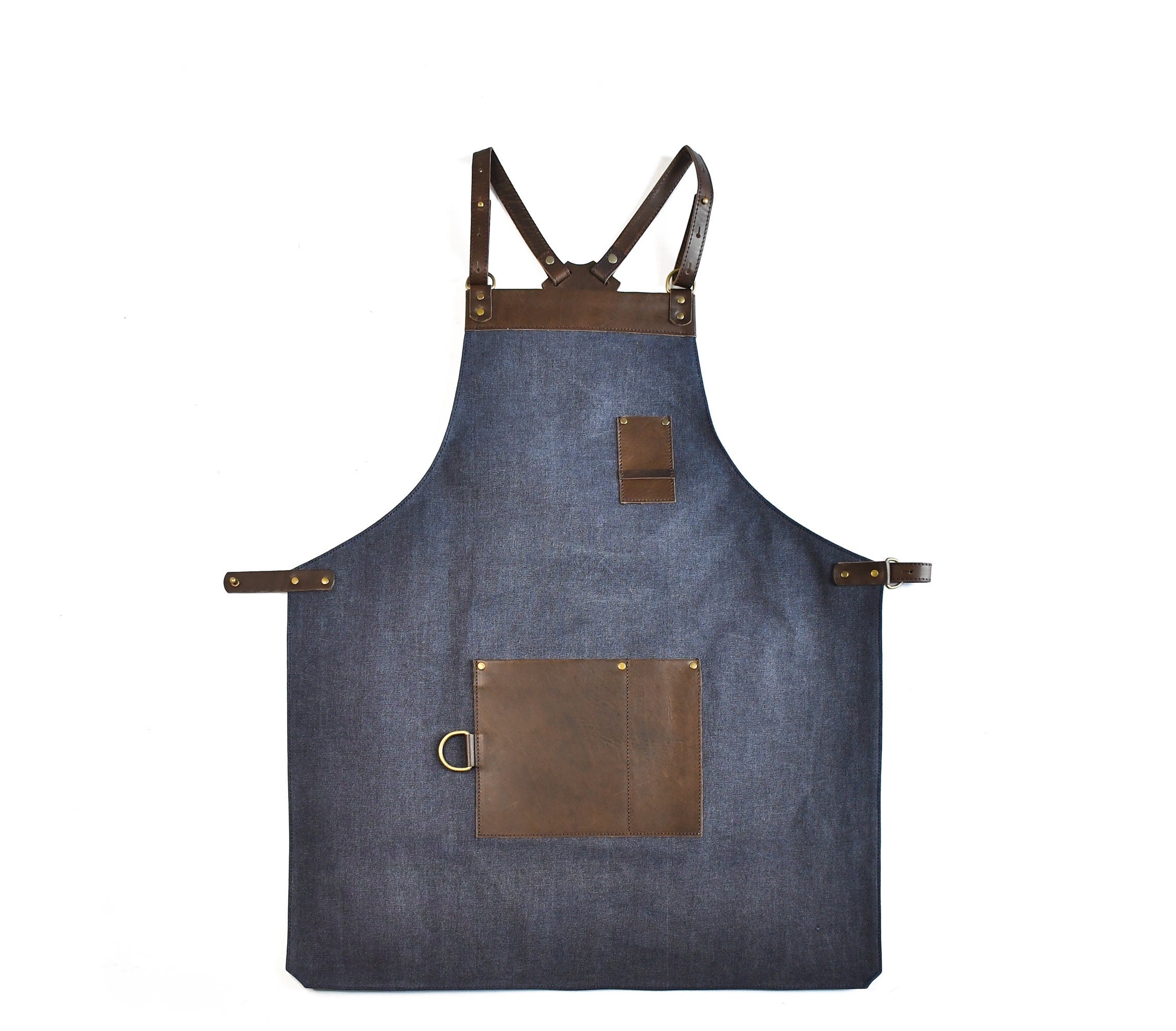 Gaucholife Blue Personalized Canvas and Leather Apron