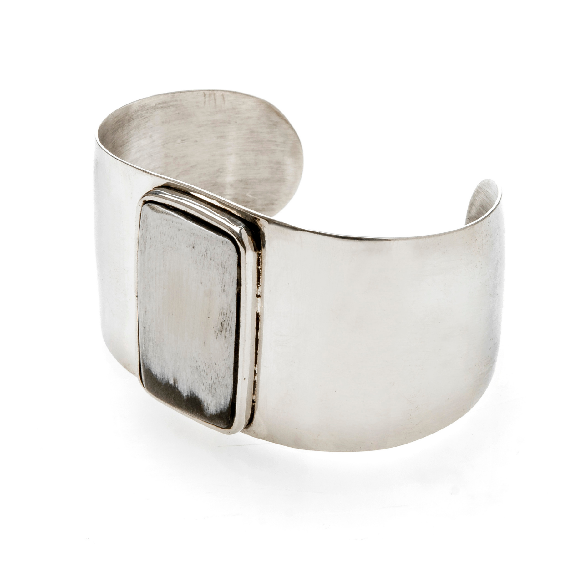 Gaucholife Bracelet Horn and Nickel Silver Cuff Bracelet