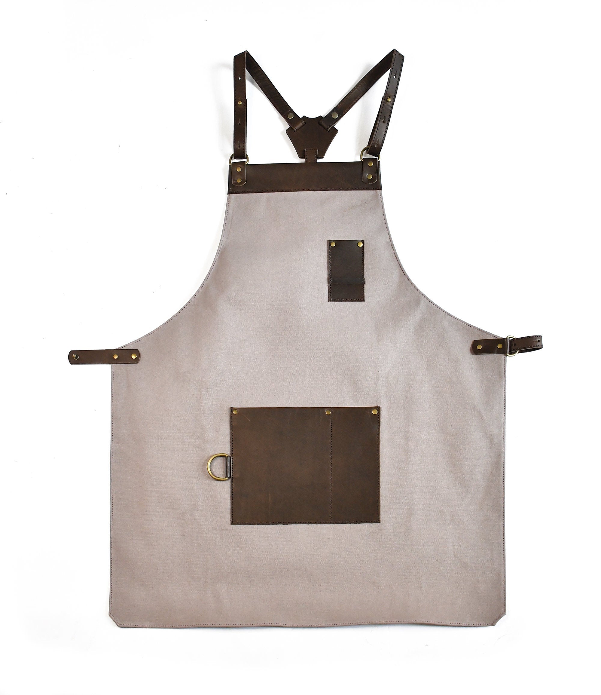 Gaucholife Cloud Blue Personalized Canvas and Leather Apron