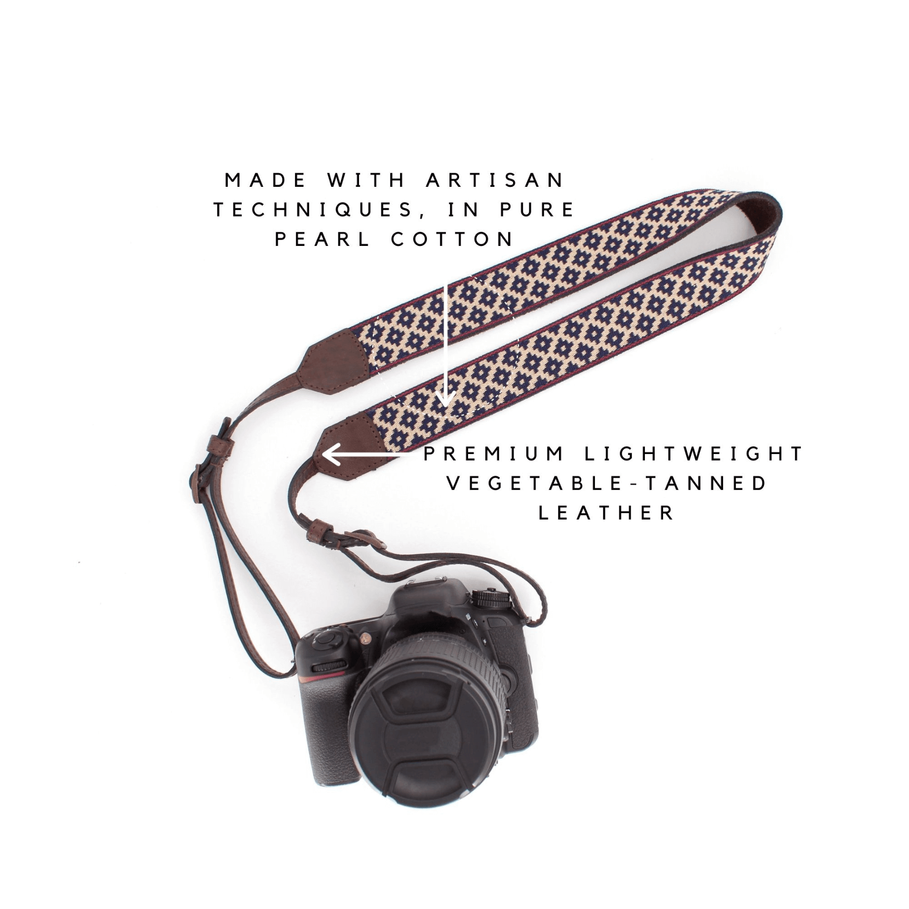 Camera Strap, Vegetable-tanned leather